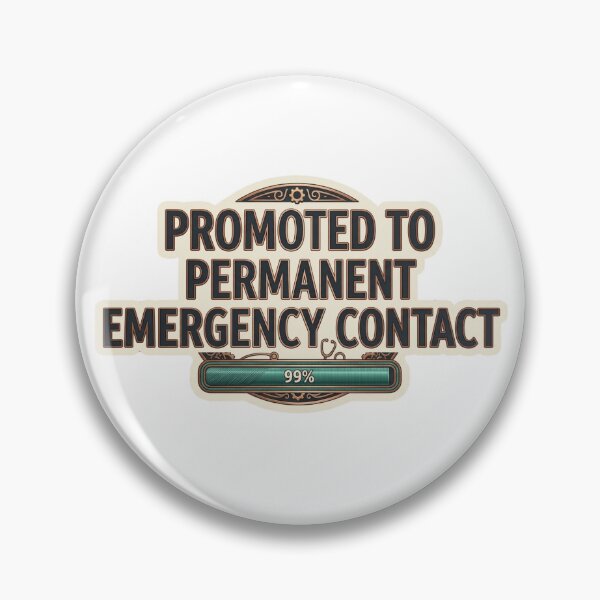 Item preview, Promoted To Permanent Emergency Contact - Funny Engagement & Anniversary Gift Sticker designed and sold by Psychlee Best Finds.