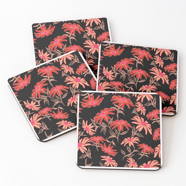 Item preview, Red Pink Happy Daises Color 2 designed and sold by Nora Gad.