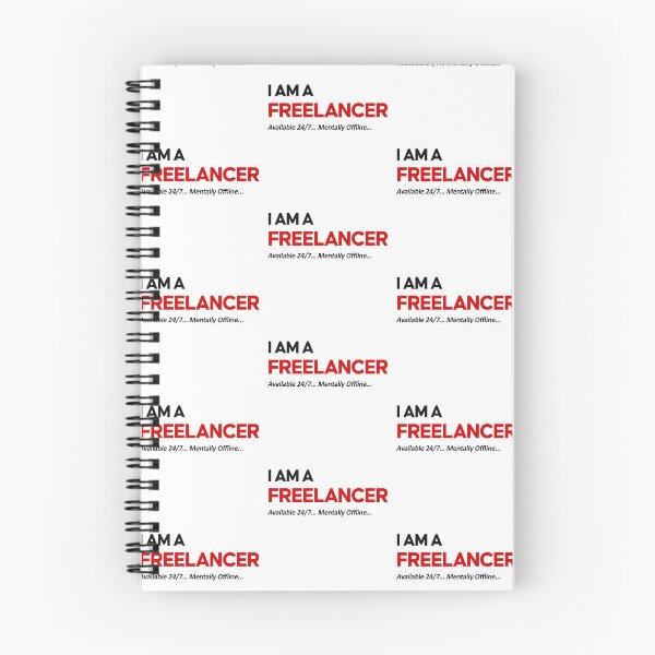 Item preview, I Am A Freelancer – Available 24/7 Mentally Offline Funny Freelancer Meme Work From Home Humor designed and sold by amareshdas008.