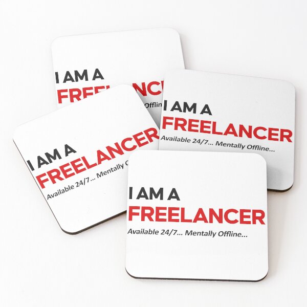Item preview, I Am A Freelancer – Available 24/7 Mentally Offline Funny Freelancer Meme Work From Home Humor designed and sold by amareshdas008.