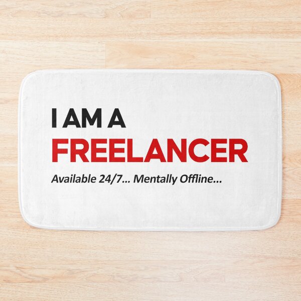 Item preview, I Am A Freelancer – Available 24/7 Mentally Offline Funny Freelancer Meme Work From Home Humor designed and sold by amareshdas008.