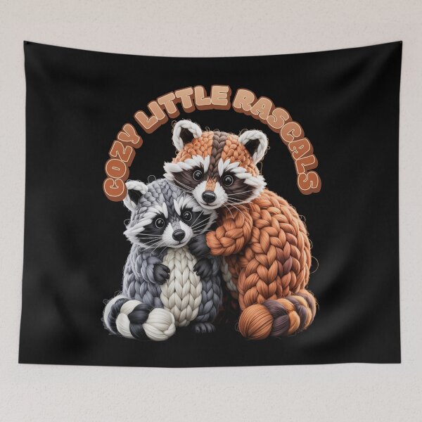 Item preview, cute animal - animal lovers - kawaii animal - braided yarn - woven texture – whimsical animals - cuddly animals - pair animal - duo design - animal couple - soft aesthetic - animal lovers – handmade designed and sold by JansenGS.