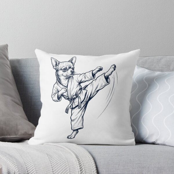 Item preview, Vintage Chihuahua Doing Karate Martial Art Dog Lover designed and sold by TerryConnells.