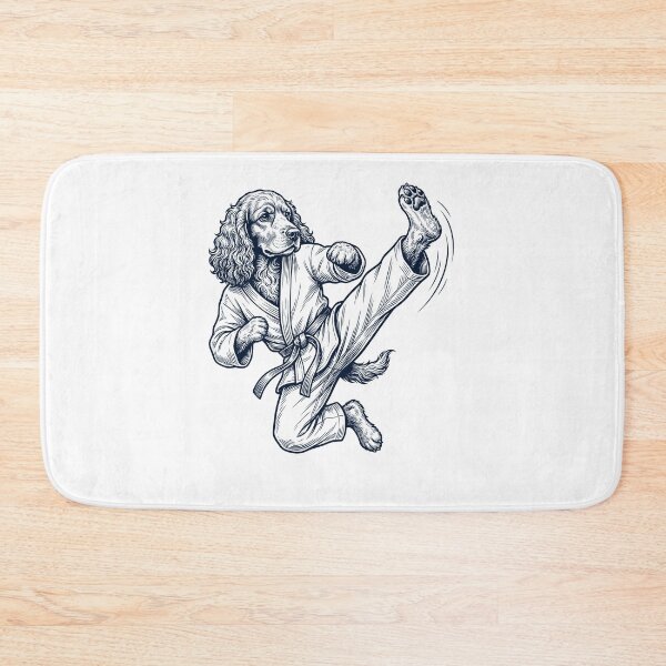 Item preview, Vintage Cocker Spaniel Doing Karate Martial Art Dog Lover designed and sold by TerryConnells.