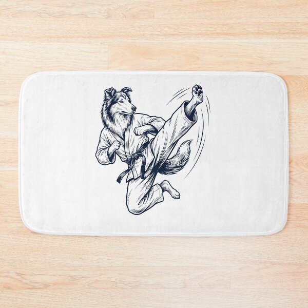 Item preview, Vintage Collie Doing Karate Martial Art Dog Lover designed and sold by TerryConnells.