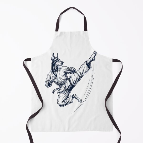 Item preview, Vintage Doberman Pinscher Doing Karate Martial Art Dog Lover designed and sold by TerryConnells.