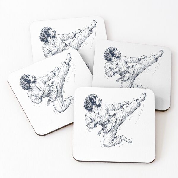 Item preview, Vintage English Springer Spaniel Doing Karate Martial Art Dog Lover designed and sold by TerryConnells.