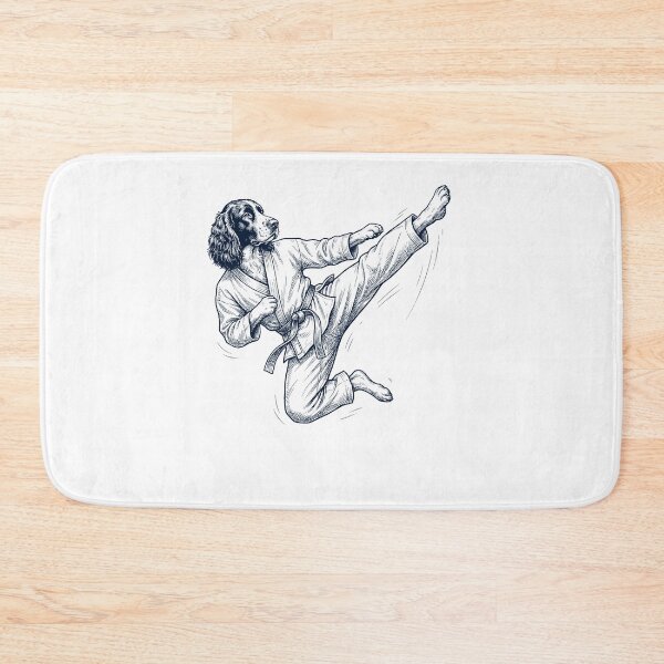 Item preview, Vintage English Springer Spaniel Doing Karate Martial Art Dog Lover designed and sold by TerryConnells.