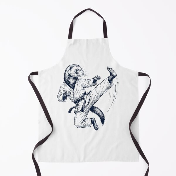 Item preview, Vintage Ferret Doing Karate Martial Art Animal Lover designed and sold by TerryConnells.