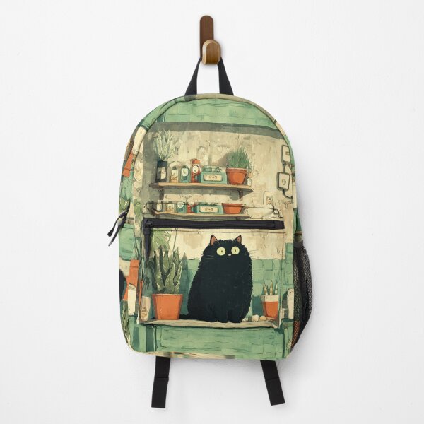 Item preview, Black Cat by the Sink – The Secret Life of Cats designed and sold by Erika Kaisersot.
