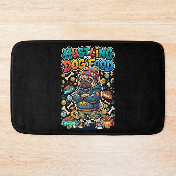 Item preview, Pug Hustling For Dog Food Streetwear Hip Hop Art designed and sold by Tong4130.