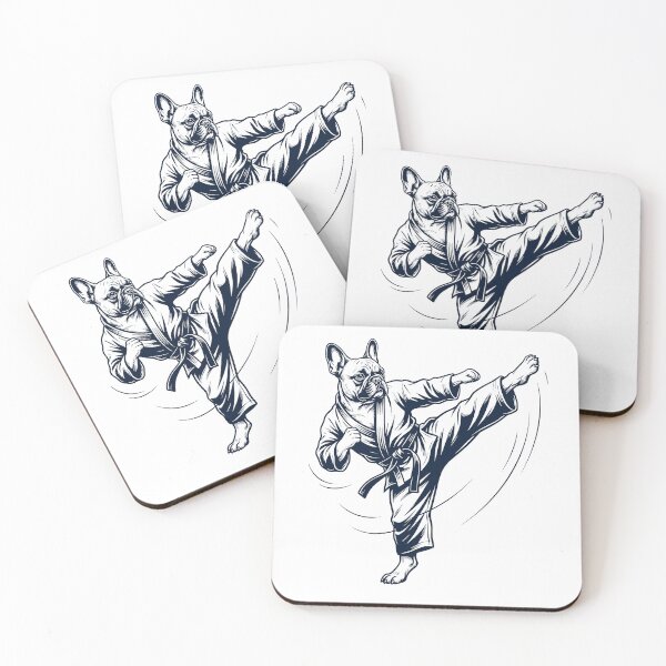 Item preview, Vintage French Bulldog Doing Karate Martial Art Dog Lover designed and sold by TerryConnells.
