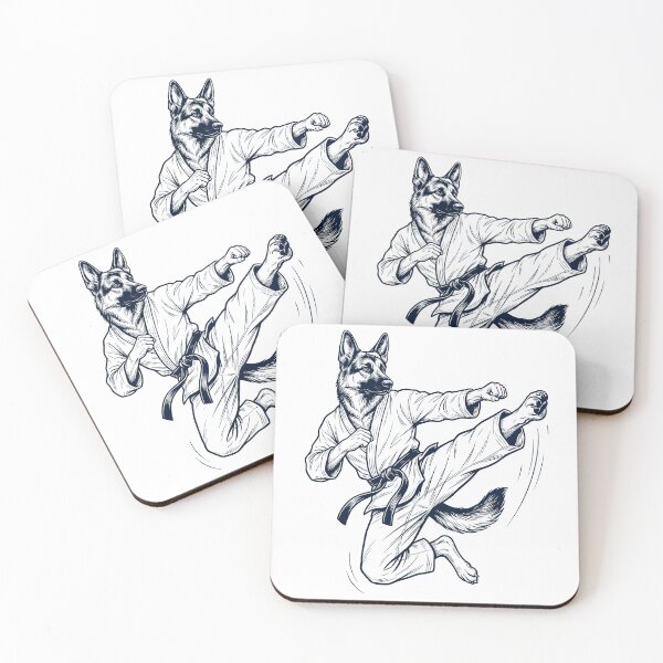 Item preview, Vintage German Shepherd Doing Karate Martial Art Dog Lover designed and sold by TerryConnells.