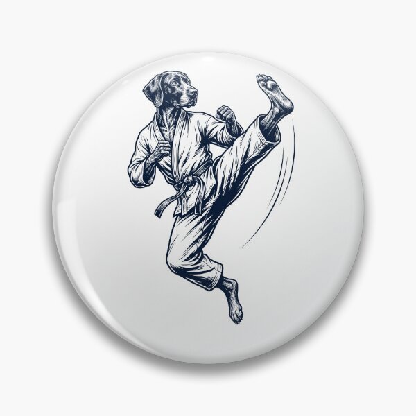 Item preview, Vintage German Shorthaired Pointer Doing Karate Martial Art Dog Lover designed and sold by TerryConnells.