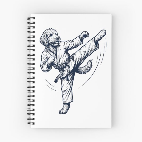 Item preview, Vintage Goldendoodle Doing Karate Martial Art Dog Lover designed and sold by TerryConnells.