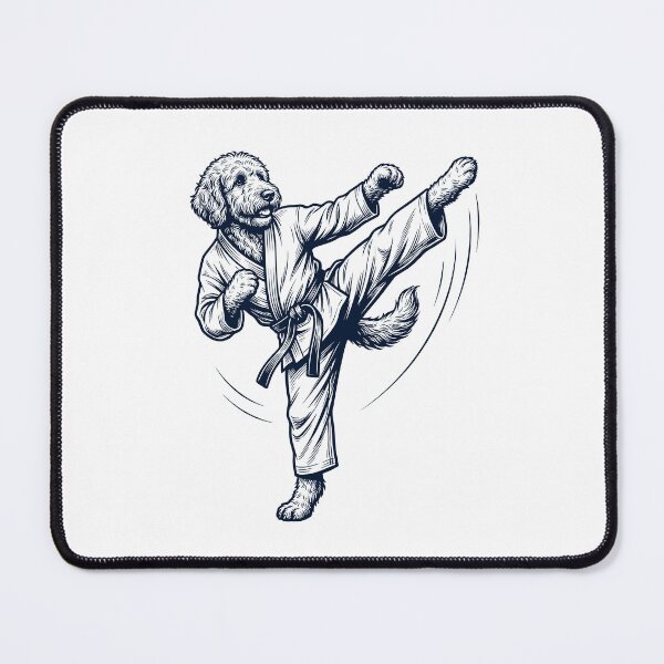 Item preview, Vintage Goldendoodle Doing Karate Martial Art Dog Lover designed and sold by TerryConnells.