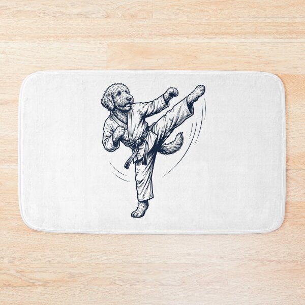 Item preview, Vintage Goldendoodle Doing Karate Martial Art Dog Lover designed and sold by TerryConnells.
