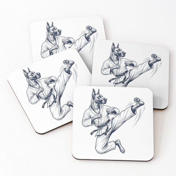 Item preview, Vintage Great Dane Doing Karate Martial Art Dog Lover designed and sold by TerryConnells.
