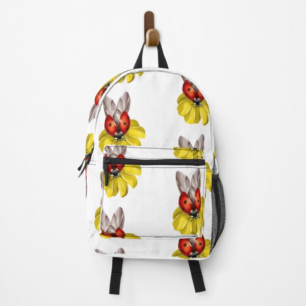 Item preview, Ladybug on a bright yellow flower in a garden setting during daytime in spring designed and sold by Ms. Iryna.
