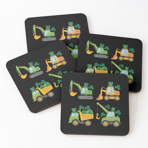 Item preview, Irish Construction Truck Crane Toddler Boys St Patricks Day designed and sold by Formatage.