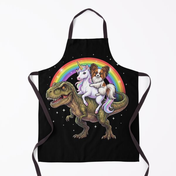 Item preview, Rainbow Papillon Unicorn T Rex Dinosaur Dog Lover designed and sold by DoodleTortle.