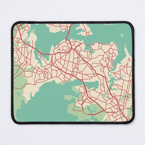 Item preview, Auckland Map (New Zealand) designed and sold by MapsByLeo.