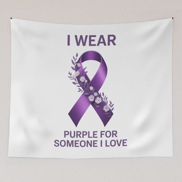 Item preview, Pancreatic Cancer Survivor Support Cancer Awareness Purple Ribbon Cancer Fighter designed and sold by Formatage.
