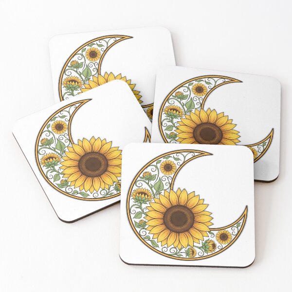 Artikelvorschau, Sonnenblumen-Halbmond-Taschenwappen entworfen und verkauft von pumsquare.