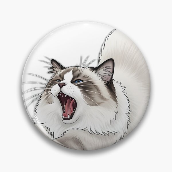 Item preview, Ragdoll Stretch Yawn Cat designed and sold by pumsquare.