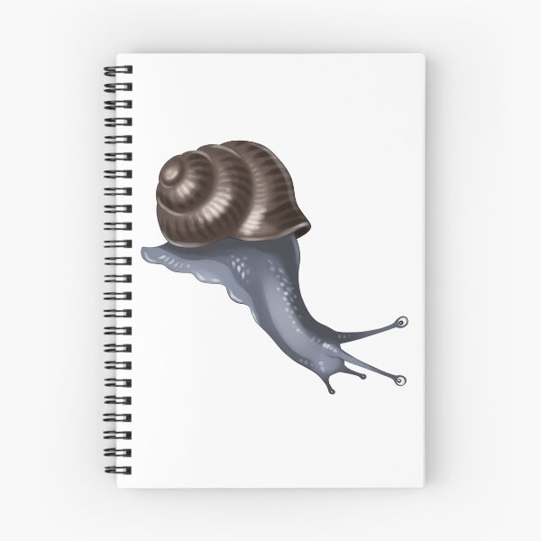 Item preview, Snail moving slowly on a surface with a spiral shell and extended body in a natural setting during daytime designed and sold by Ms. Iryna.