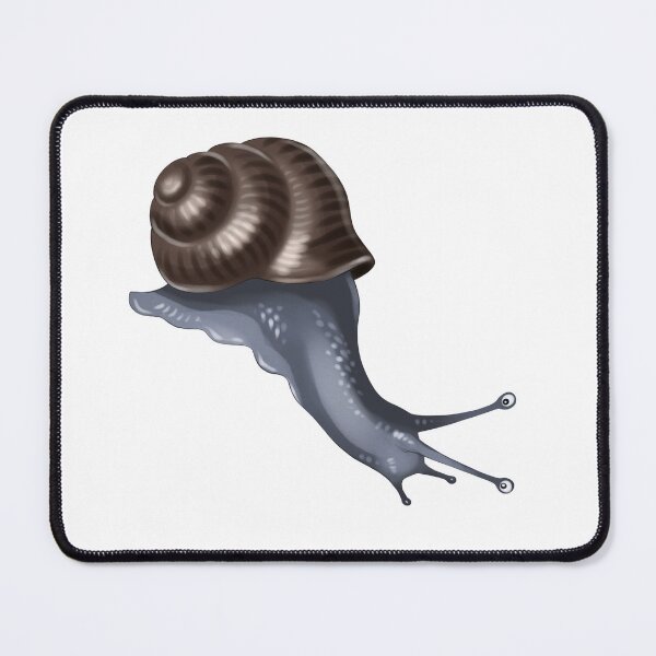 Item preview, Snail moving slowly on a surface with a spiral shell and extended body in a natural setting during daytime designed and sold by Ms. Iryna.