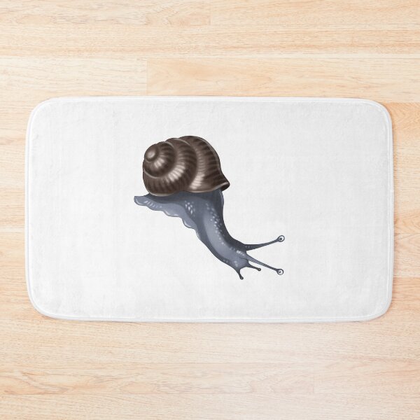 Item preview, Snail moving slowly on a surface with a spiral shell and extended body in a natural setting during daytime designed and sold by Ms. Iryna.