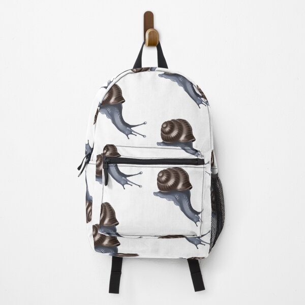 Item preview, Snail moving slowly on a surface with a spiral shell and extended body in a natural setting during daytime designed and sold by Ms. Iryna.