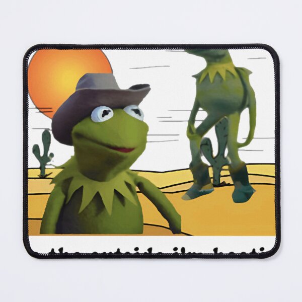 Item preview, On the outside i'm hootin on the inside i'm hollerin kermit cowboy meme designed and sold by GarinaguHN.