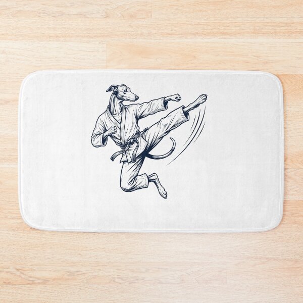 Item preview, Vintage Greyhound Doing Karate Martial Art Dog Lover designed and sold by TerryConnells.
