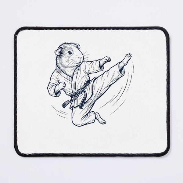 Item preview, Vintage Guinea Pig Doing Karate Martial Art Animal Lover designed and sold by TerryConnells.
