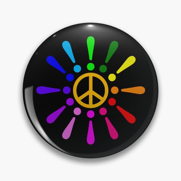 Item preview, Exclamation Peace Flower Dasy Rainbow designed and sold by HoppRock.