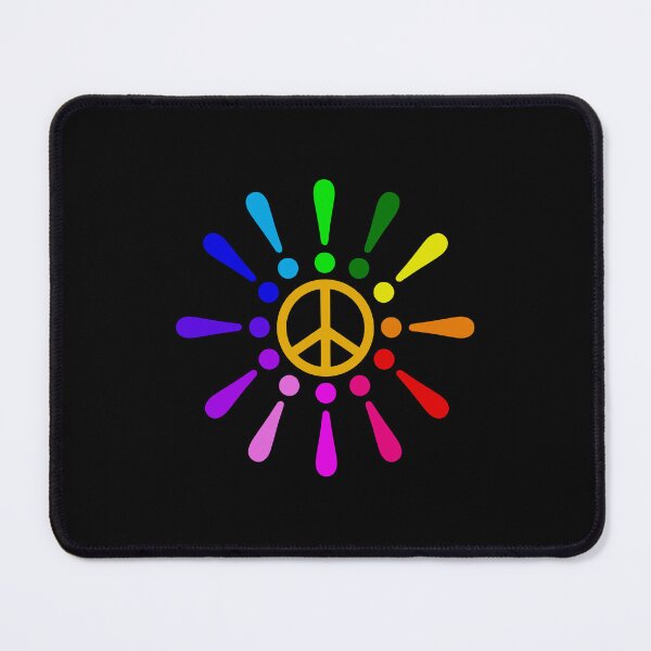 Item preview, Exclamation Peace Flower Dasy Rainbow designed and sold by HoppRock.