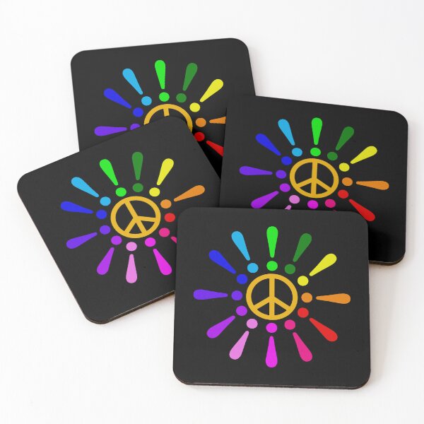 Item preview, Exclamation Peace Flower Dasy Rainbow designed and sold by HoppRock.