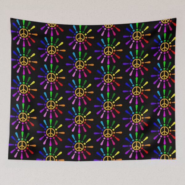 Item preview, Exclamation Peace Flower Dasy Rainbow designed and sold by HoppRock.