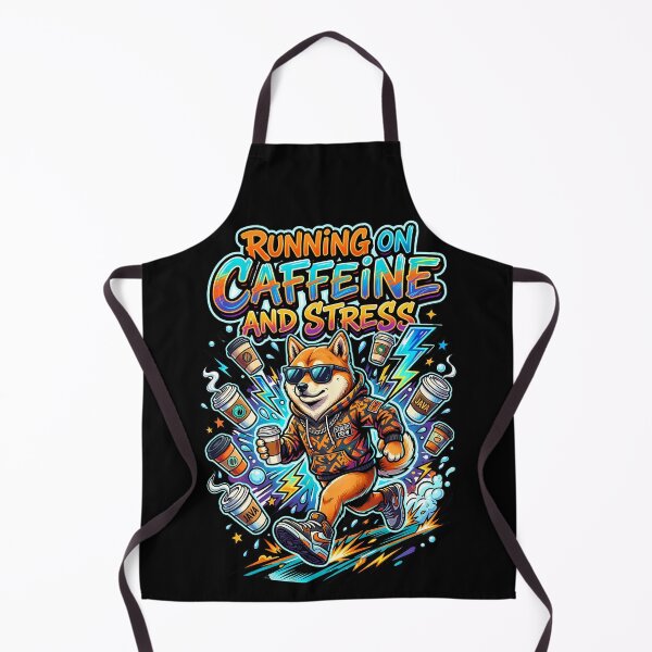 Item preview, Shiba Inu Running On Caffeine And Stress Street Design designed and sold by Tong4130.