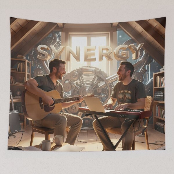 Item preview, Synergy in Sunlit Loft Music Studio Collaboration Scene designed and sold by ArtaFutura.