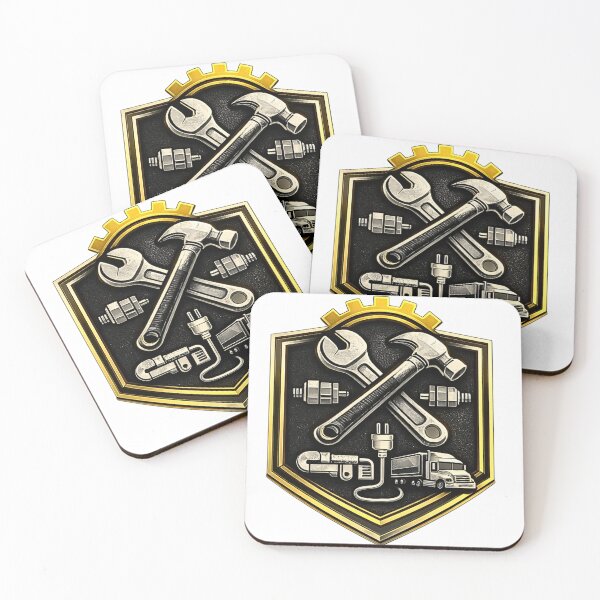 Item preview, Blue Collar Skilled Trades Shield - Professional Industrial Tools & Truck Emblem Sticker designed and sold by Psychlee Best Finds.