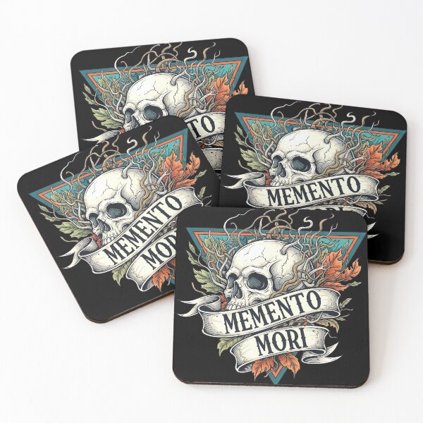 Item preview, Memento Mori Skull and Dead Leaves designed and sold by nuel-art.