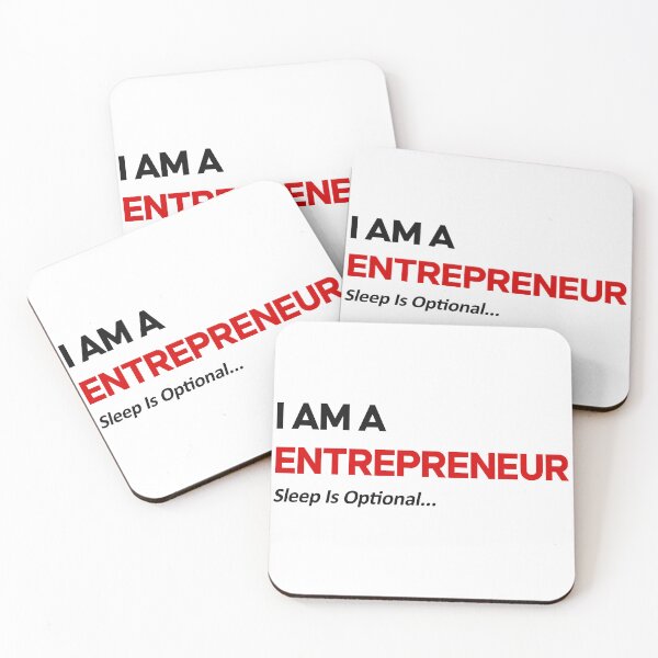 Item preview, I Am An Entrepreneur – Sleep Is Optional Funny Entrepreneur Meme Hustle Motivation Humor designed and sold by amareshdas008.