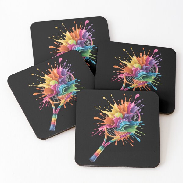 Artikelvorschau, Pickleball Splash Colors Paddle Grafik entworfen und verkauft von Formatage.