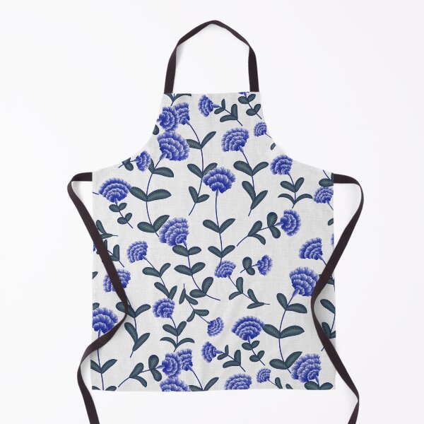Aperçu de l'œuvre Motif floral bleu créée et vendue par Nora Gad.