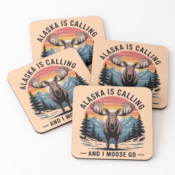 Item preview, ALASKA IS CALLING AND I MOOSE GO designed and sold by 123ks.