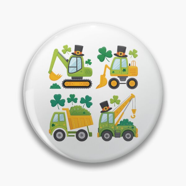 Item preview, Irish Construction Truck Crane Toddler Boys St Patricks Day  designed and sold by papertaless.