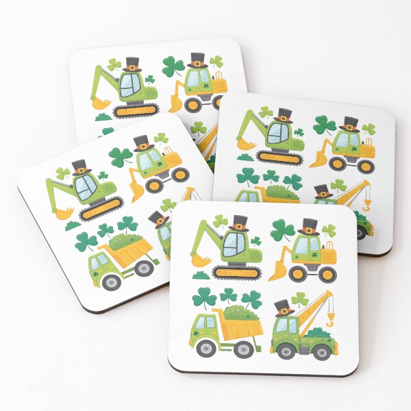 Item preview, Irish Construction Truck Crane Toddler Boys St Patricks Day  designed and sold by papertaless.